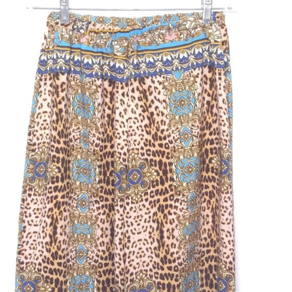 hello miss Palazzo Pants Cheetah Bandana Sz M - Picture 2 of 7